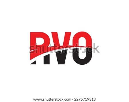 RVO Letter Initial Logo Design Vector Illustration