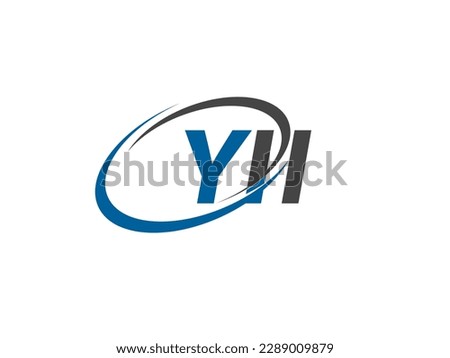 YII letter creative modern elegant swoosh logo design