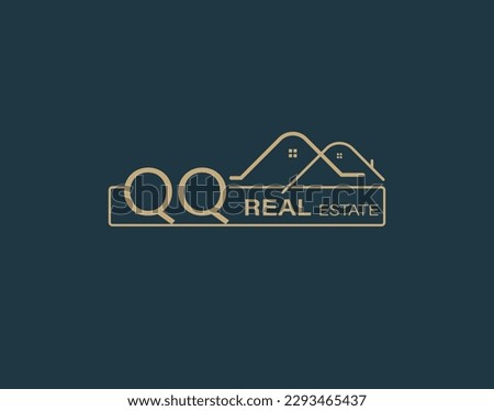 QQ Real Estate  Consultants Logo Design Vectors images. Luxury Real Estate Logo Design