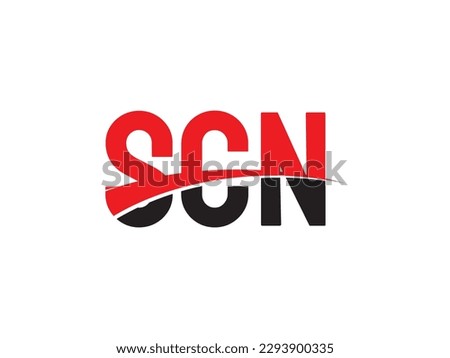 SCN Letter Initial Logo Design Vector Illustration