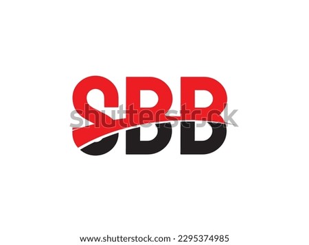 SBB Letter Initial Logo Design Vector Illustration