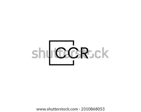 CCR Letter Initial Logo Design Vector Illustration