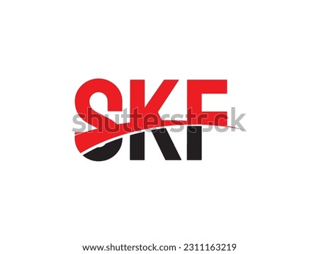 SKF Letter Initial Logo Design Vector Illustration