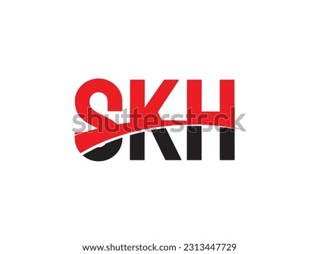 SKH Letter Initial Logo Design Vector Illustration