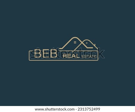 BEB Real Estate and Consultants Logo Design Vectors images. Luxury Real Estate Logo Design