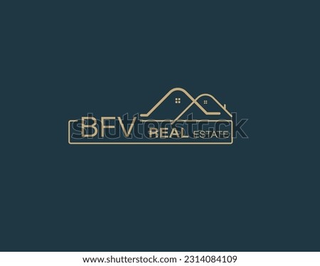 BFV Real Estate and Consultants Logo Design Vectors images. Luxury Real Estate Logo Design