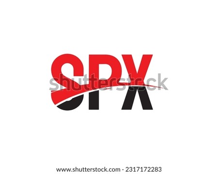 SPX Letter Initial Logo Design Vector Illustration