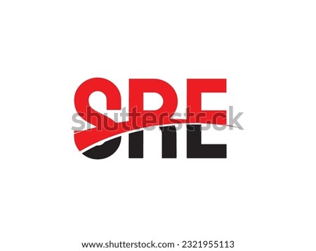 SRE Letter Initial Logo Design Vector Illustration