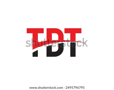 TDT Letter Initial Logo Design Vector Illustration