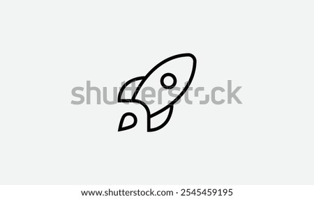 Vector icon of a playful rocket launching with a fork and spoon design, symbolizing food delivery or culinary adventure. Perfect for restaurant apps, food startups, or delivery services