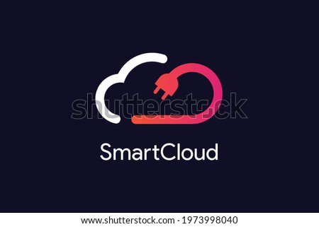  Modern Cloud plugin Logo Icon and Concept Set Vector Template