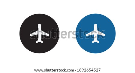Airplane Mode Icon Vector in Flat Style. Plane Symbol Illustration