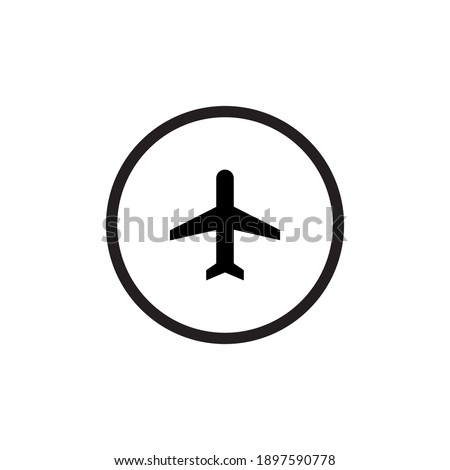 Airplane Mode Icon Vector. Plane Symbol Image