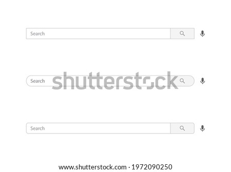 Youtube Search Bar Icon Vector of Channel. Website Searching Box Illustration