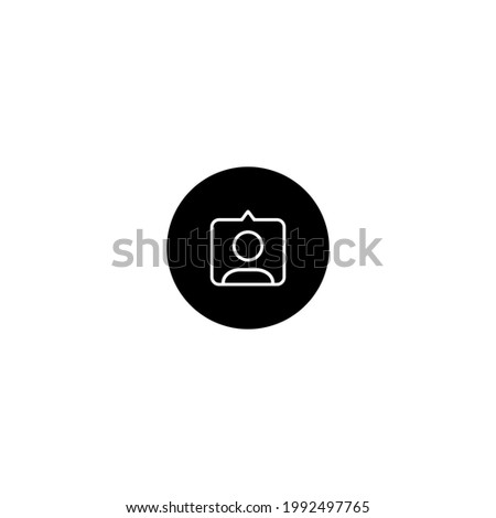 Instagram Tag People Button Icon Vector Isolated on White Background