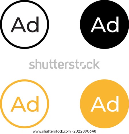 Ad, Ads, Advertising, Adsense Icon Vector