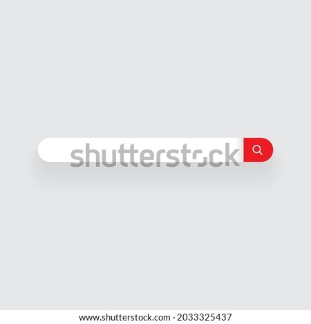 Blank Search Bar Icon Vector. Website Searching Box Illustration