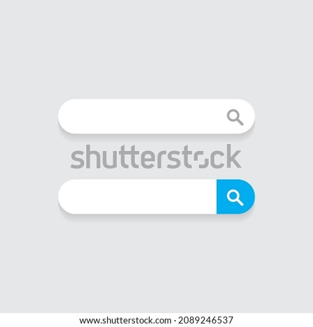 Search Bar, Website Box Icon Vector in Flat Design