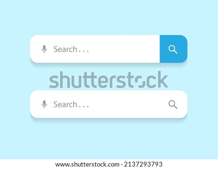 Search Engine Bar Icon Vector of Browser