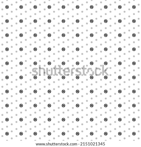 Square seamless background pattern from black no photo symbols are different sizes and opacity. The pattern is evenly filled. Vector illustration on white background