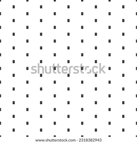 Square seamless background pattern from black seven of spades playing cards. The pattern is evenly filled. Vector illustration on white background