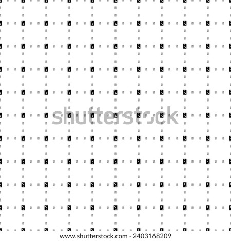 Square seamless background pattern from black Three of hearts playing cards are different sizes and opacity. The pattern is evenly filled. Vector illustration on white background