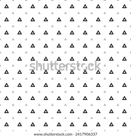 Square seamless background pattern from black emergency stop signs are different sizes and opacity. The pattern is evenly filled. Vector illustration on white background