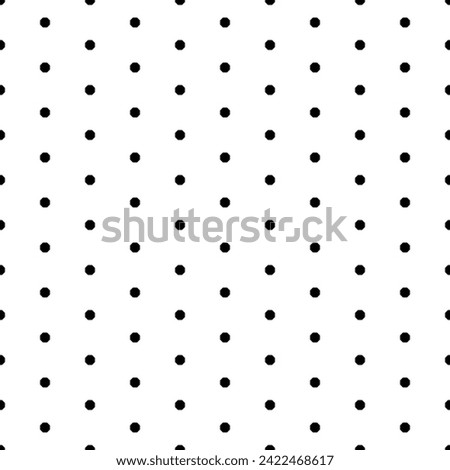 Square seamless background pattern from geometric shapes. The pattern is evenly filled with small black octagon symbols. Vector illustration on white background