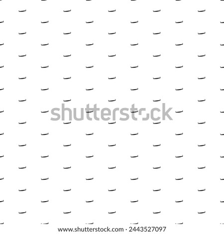Square seamless background pattern from geometric shapes. The pattern is evenly filled with black two-handed saws. Vector illustration on white background