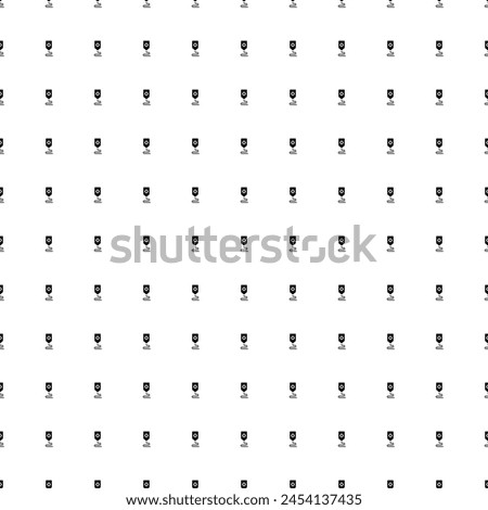 Square seamless background pattern from black 3D printer symbols. The pattern is evenly filled. Vector illustration on white background