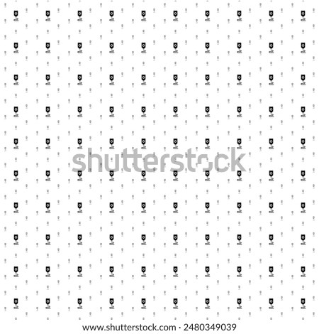 Square seamless background pattern from geometric shapes are different sizes and opacity. The pattern is evenly filled with black 3D printer symbols. Vector illustration on white background
