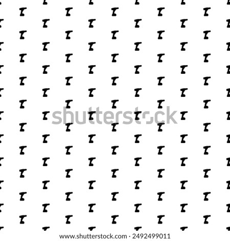 Square seamless background pattern from black electric screwdriver symbols. The pattern is evenly filled. Vector illustration on white background