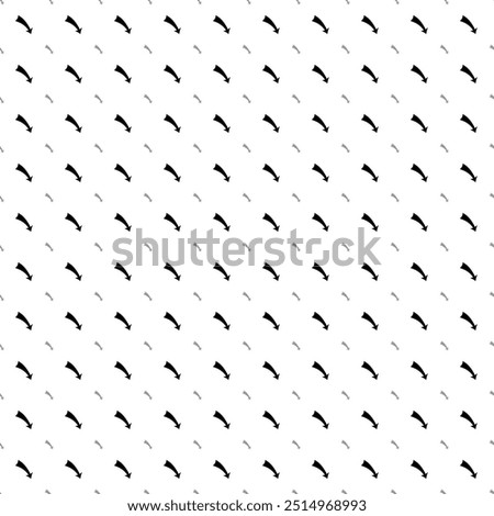 Square seamless background pattern from geometric shapes are different sizes and opacity. The pattern is evenly filled with big black down arrows. Vector illustration on white background