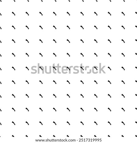 Square seamless background pattern from black down arrows. The pattern is evenly filled. Vector illustration on white background