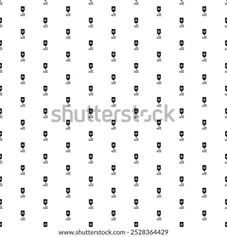 Square seamless background pattern from geometric shapes. The pattern is evenly filled with big black 3D printer symbols. Vector illustration on white background