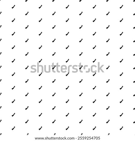 Square seamless background pattern from black up arrows. The pattern is evenly filled. Vector illustration on white background