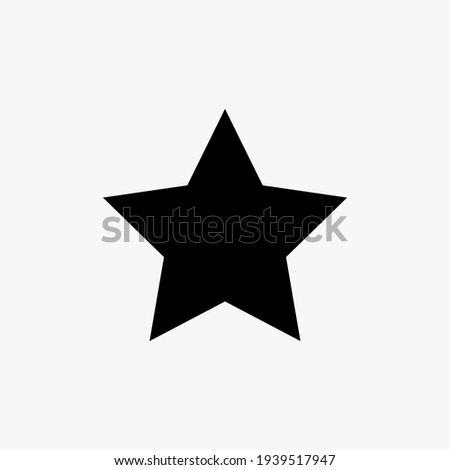 Black star icon vector design on white background Сток-фото © 