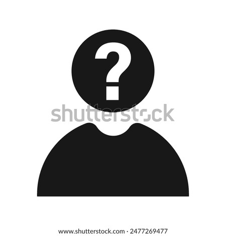 missing person icon or logo design isolated sign symbol vector illustration. A collection of high quality black line style vector icons suitable for designers, web developers, displays and websites