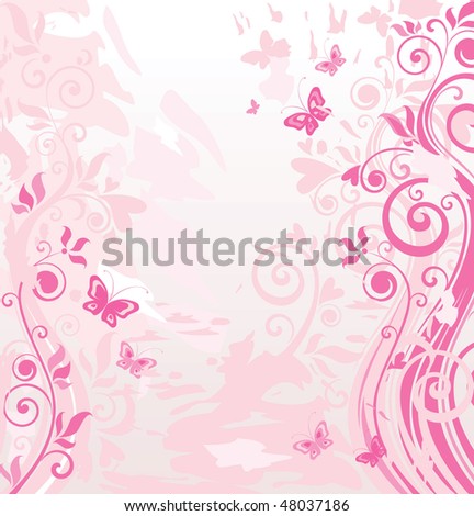 Pink Border Stock Vector Illustration 48037186 : Shutterstock