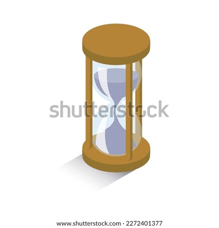 It is an illustration of a three-dimensional hourglass.