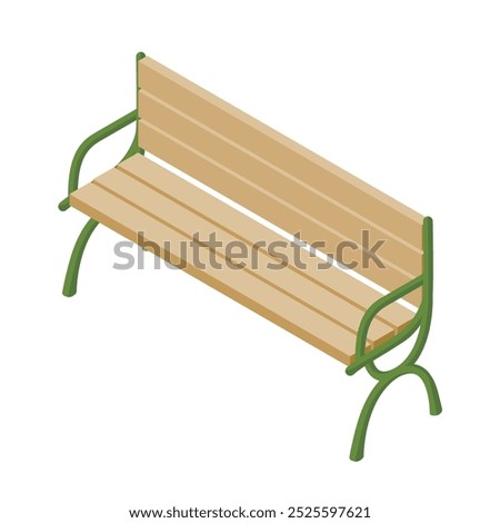 A three dimensional isometric bench