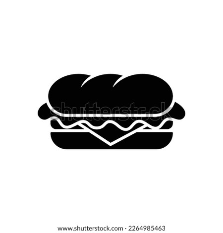 sandwich icon vector design template in white background