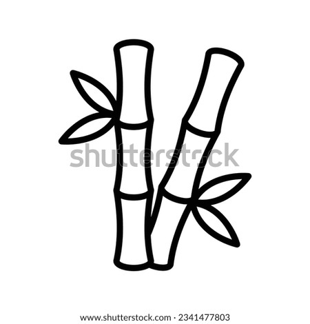 bamboo icon vector design temp[late in white background