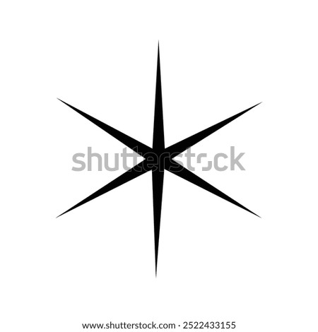 black and white unique starlight icon