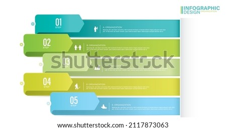 Vector elements for infographics. presentation and chart. steps or processes. options number workflow template design. number 5. stock illustration Road Map, Infographic, Road, Timeline - Visual Aid
