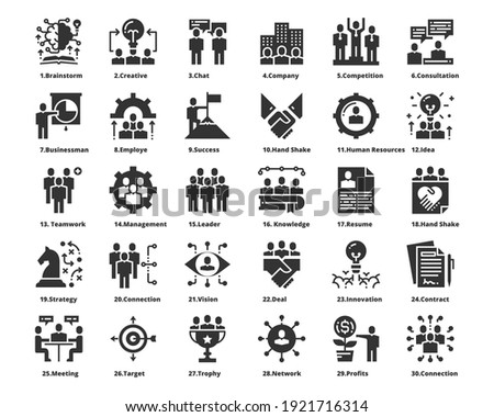 People Icons Work Group Team Vector ,Team,Business,Human Resources