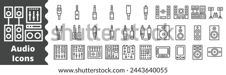 Audio Speaker Icon , Cable, Mixer, Music, Jack Plug