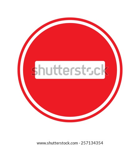 Stop Sign . No entry  Sign Stockfoto © 
