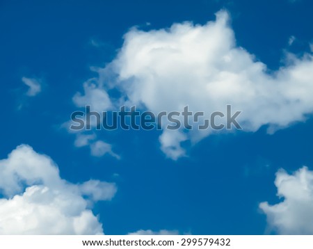 blue sky background  with cloud ,  smooth  soft background