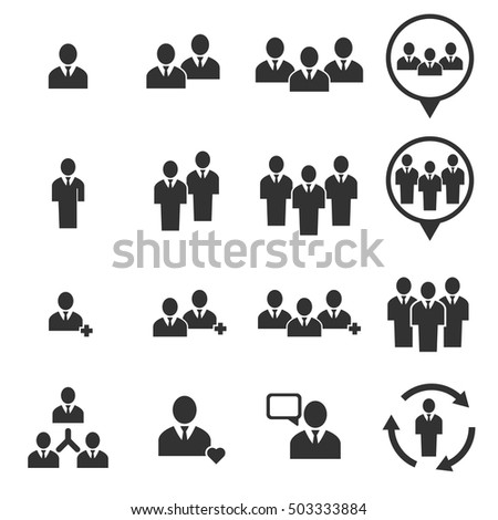 People Icon - Vector Icon Set - 503333884 : Shutterstock